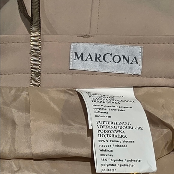 Chic Beige A-Line Women's Skirt - Picture 2 of 3